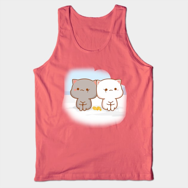 Couple cat on beach Tank Top by ngoclucbkhn